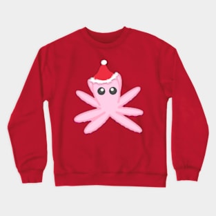 🐙 Octopus in a Santa Hat Crewneck Sweatshirt